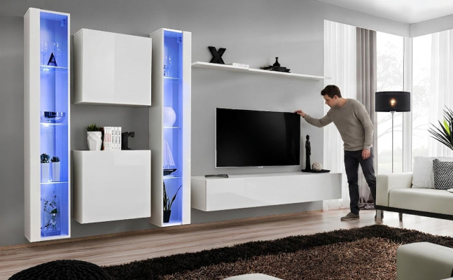 Ontwerper Moderne woonkamer Luxe wandrekken Compleet wandkast Woonkamer meubels