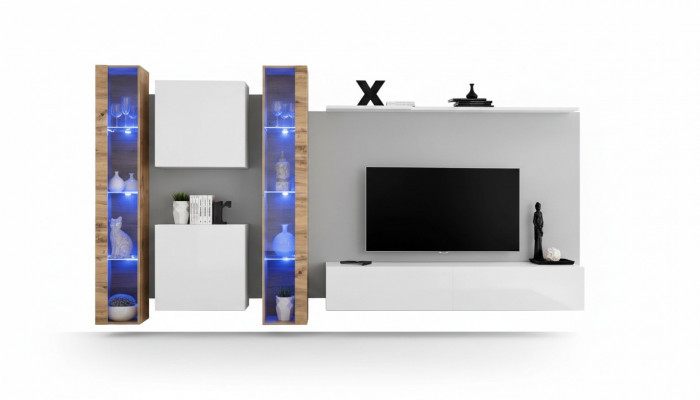Witte tv-stand woonkamer wandkast design woonkamer meubilair luxe dressoir.