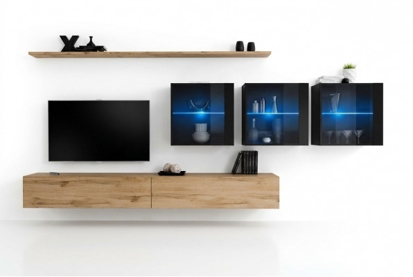 Wandmeubel 340cm luxe meubels wandkast modern compleet muurrek ontwerp