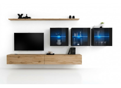 Wandmeubel 340cm luxe meubels wandkast modern compleet muurrek ontwerp