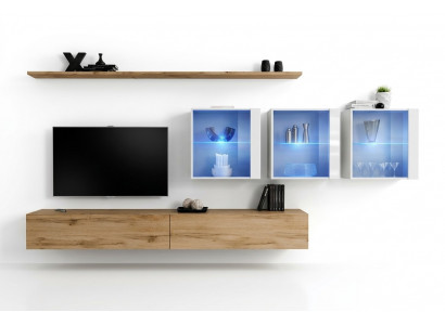 Woonkamer meubilair Stijl Modern Design TV-standaard Wandplanken Compleet Wandkast  Woonkamermeubilair Stijl Modern Ontwerp TV-standaard Wandplanken Volledige Wandkast