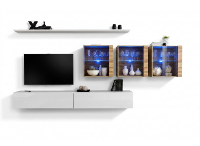 Wand compleet meubilair woonkamer modern woonkamermeubilair tv-standaard design