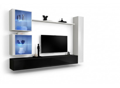 Woonkamer set Wit wandkast Compleet tv-meubel wandrek Woonkamer meubels