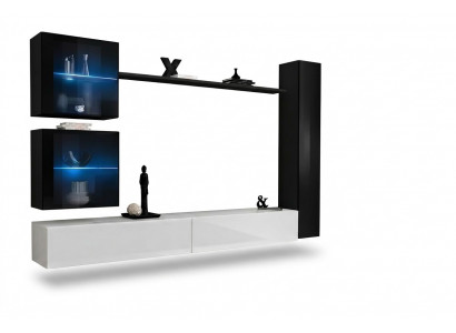 Wandmeubel Set 6-delig Luxe Inrichting Woonkamer Designer TV-stand Wandkast