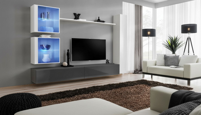 Witte woonkamer set TV-standaard designer meubels muurkast dressoir