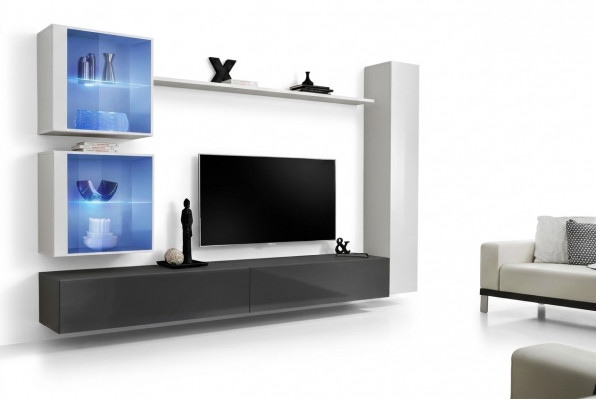 Witte woonkamer set TV-standaard designer meubels muurkast dressoir