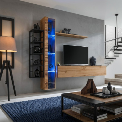 Braun Designer woonkamer luxe woonkamer meubels Compleet set sideboard meubelen
