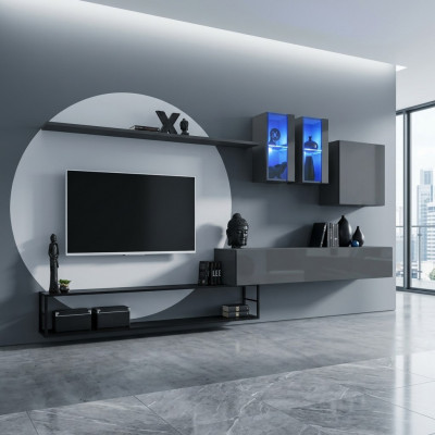Woonkamer meubel Compleet set 6-delige Designer woonwand Luxe meubels Dressoir.
