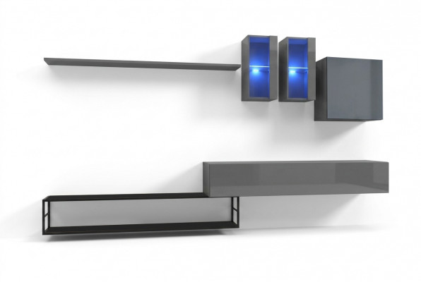 Woonkamer meubel Compleet set 6-delige Designer woonwand Luxe meubels Dressoir.