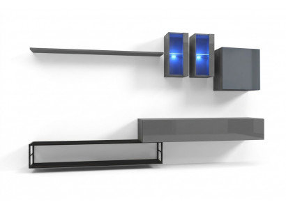 Woonkamer meubel Compleet set 6-delige Designer woonwand Luxe meubels Dressoir.