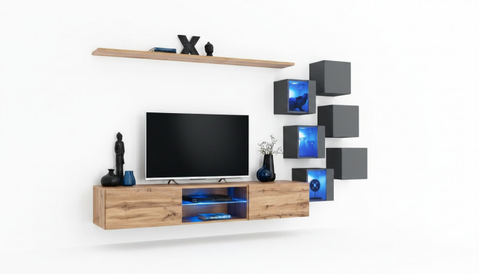 Moderne wandmeubels woonkamer luxe wandrekken dressoir tv-standaard wandkast