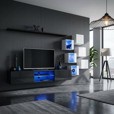 Moderne complete woonkamer wandplank luxe designer set woonkamermeubels