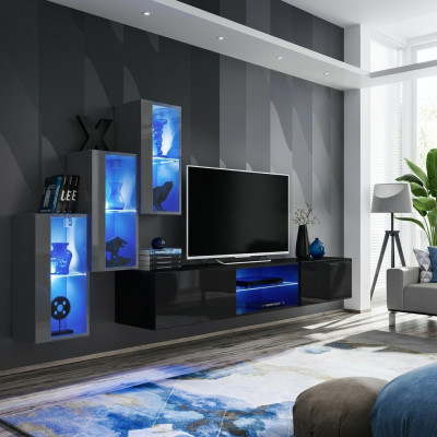 Woonkamer meubels houten wandkast dressoir tv-standaard luxe set