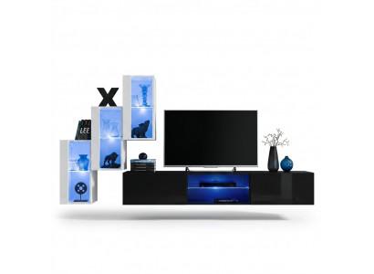 Woonwand Luxe Meubel Compleet Set Ontwerper Modern Inrichting 3x Wandkast