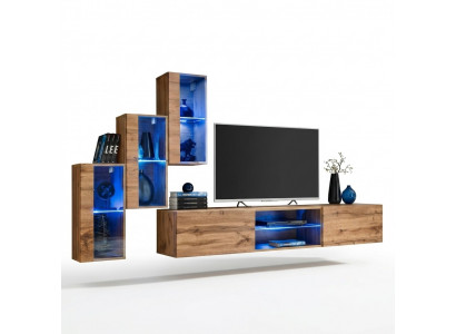 Modern meubel wandmeubel ontwerpers set 4-delig wandplanken inrichting Nieuw