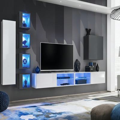 Woonwand Wit Designer Wandkast Meubels Woonkamermeubels Inrichting Compleet