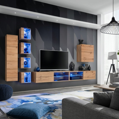 Garnituur Set Woonkast Wandkast Wandplanken Dressoir Houten meubels Tv-standaard Nieuw