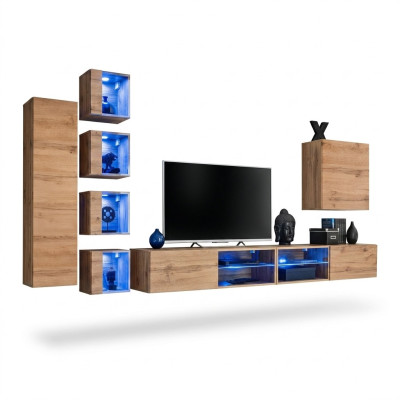 Garnituur Set Woonkast Wandkast Wandplanken Dressoir Houten meubels Tv-standaard Nieuw