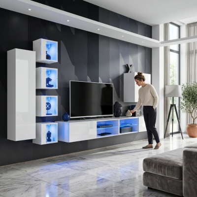 Moderne wandkast hangkast designer tv-standaard wandkast houten meubels nieuw