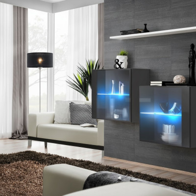 Luxe meubels woonkamer compleet wandmeubel hout inrichting muurkast wandplank
