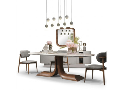 Eetkamer eettafel 4x stoelen luxe compleet set 4-delig eetgroep houten tafel