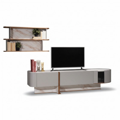 Woonkamerset Luxe woonkamerwand tv-standaard dressoir Nieuwe wandplank