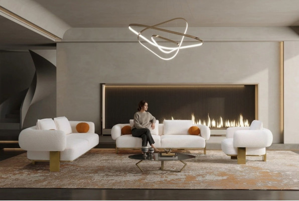 Sofaset Woonkamer Compleet met Modern Luxe Design Nieuwe Fauteuil