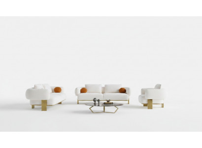 Sofaset Woonkamer Compleet met Modern Luxe Design Nieuwe Fauteuil