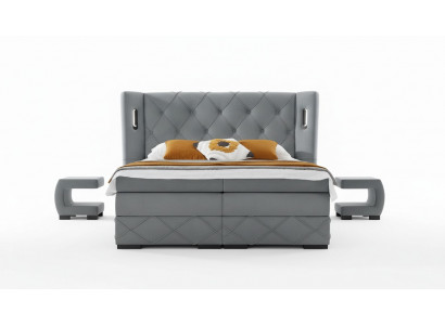 Slaapkamer set Bed 2x Nachtkastje Modern Compleet Luxe Meubels Hout Inrichting
