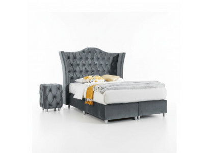 Ontwerpset slaapkamer Luxe bed 2x nachtkastje Hout Volledig nieuw