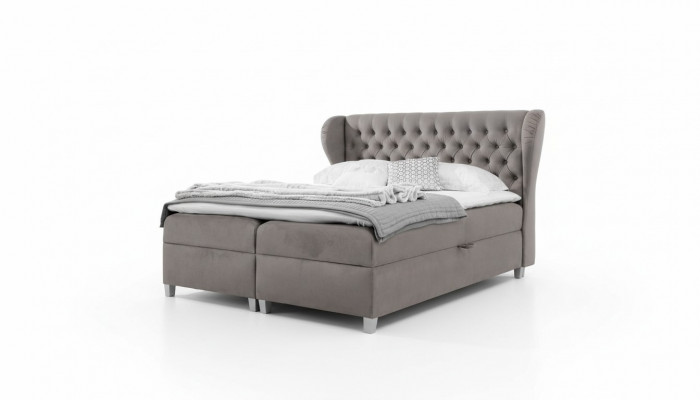 Chesterfield boxspringbed Luxe slaapkamerinrichting Modern gestoffeerd bed
