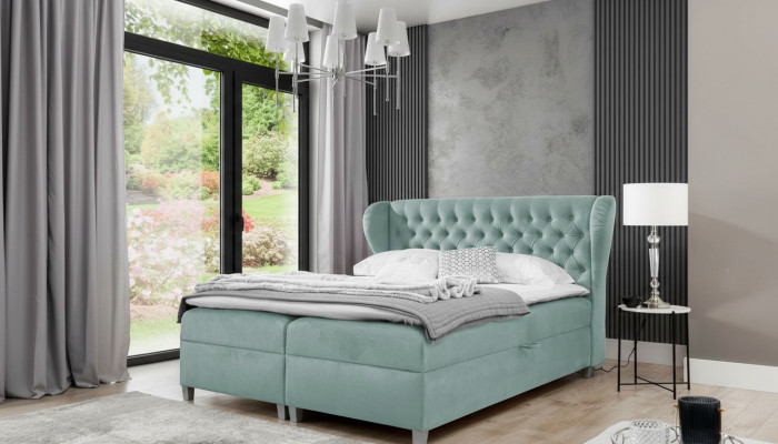 Slaapkamer Modern Bed Chesterfield Inrichting Gestoffeerd Bed Hout Design Meubels