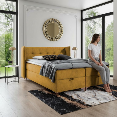 Bed 160x200 cm luxe design meubels slaapkamer boxspringbed dubbel nieuw