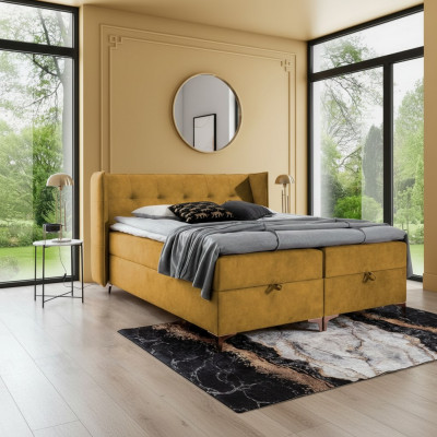 Bed 160x200 cm luxe design meubels slaapkamer boxspringbed dubbel nieuw