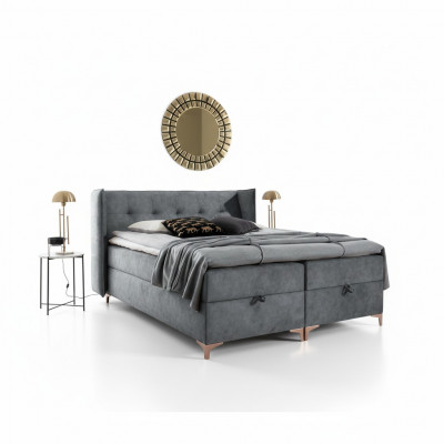 Boxspringbed 160x200cm gestoffeerde meubels Luxe bed Slaapkamerstijl Modern