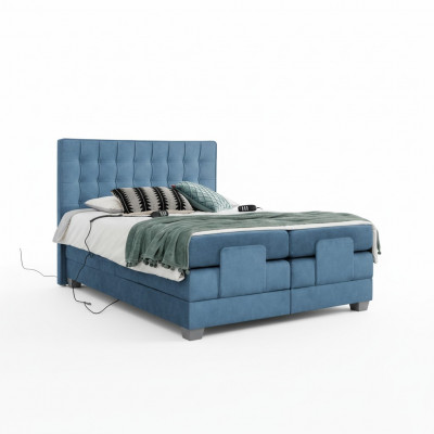 Blau Bed Slaapkamer Tweepersoonsbed Inrichting Boxspring Modern Inrichting