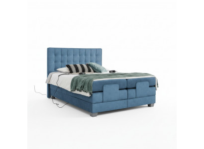 Blau Bed Slaapkamer Tweepersoonsbed Inrichting Boxspring Modern Inrichting