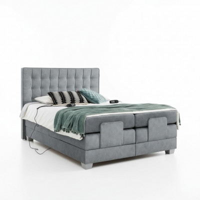 Moderne grijze tweepersoonsbed 160x200cm slaapkamer ontwerp modern interieur