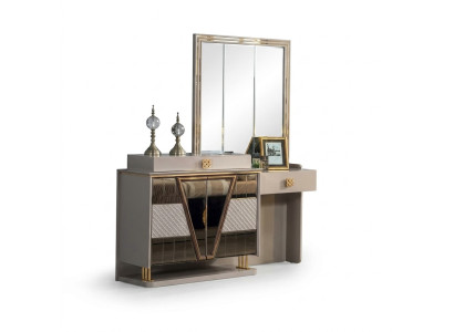 Moderne make-uptafel luxe meubels spiegel Nieuwe inrichting slaapkamer