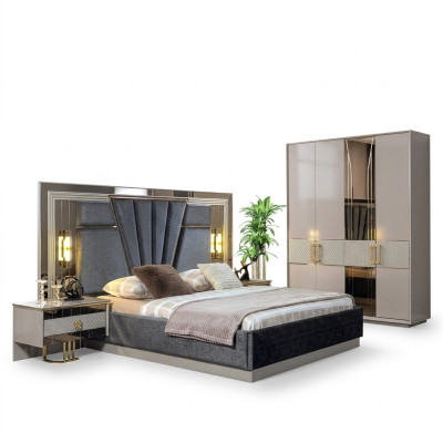 Slaapkamer set Bed met 2x nachtkastjes Compleet luxe inrichting Modern