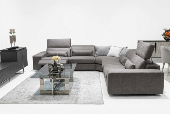 Bank L-vorm Moderne hoekbank Woonkamerset Inrichting Design Salontafel