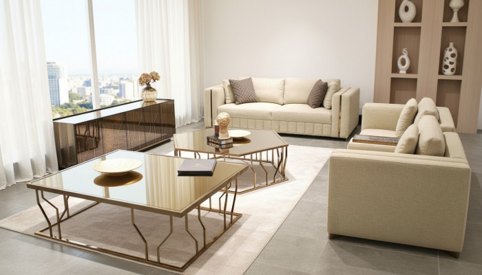 Woonkamerset Bankstel Tweezitter Modern Bankstel Driezitter Beklede meubels Salontafel  Woonkamerset Bankstel Tweezitter Modern Bankstel Driezitter Beklede meubels Salontafel