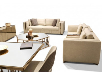 Woonkamerset Bankstel Tweezitter Modern Bankstel Driezitter Beklede meubels Salontafel  Woonkamerset Bankstel Tweezitter Modern Bankstel Driezitter Beklede meubels Salontafel