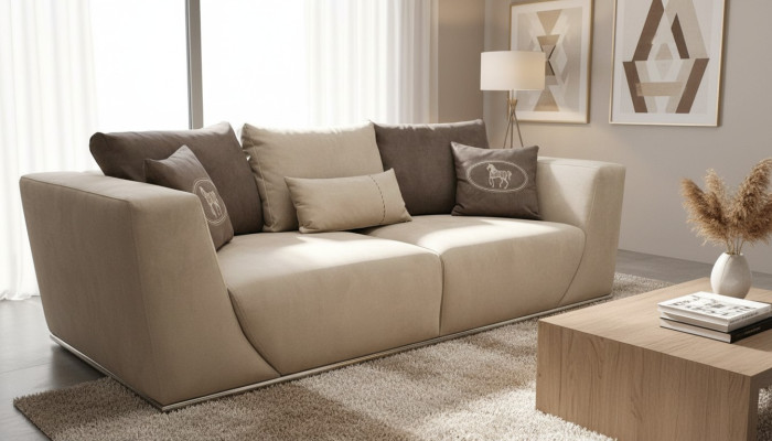 Woonkamerbank Driepersoons Modern Bank Bankstel Meubels Textiel Inrichting  Woonkamerbank voor drie personen Moderne Bank Bankstel Meubels Textiel Inrichting