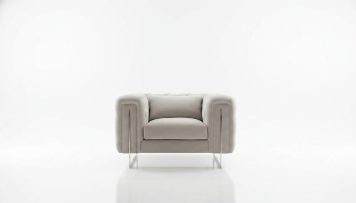 Moderne fauteuil woonkamer Chesterfield meubels stoffering inrichting textiel