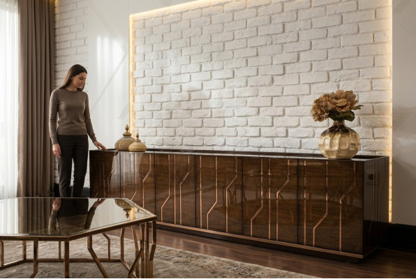 Woonkamermeubels Sideboard Luxe Modern Design Kast Hout Inrichting