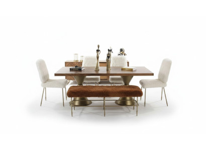 Eetkamer set Eettafel 4 stoelen Zitbank Moderne set Luxe eetgroep