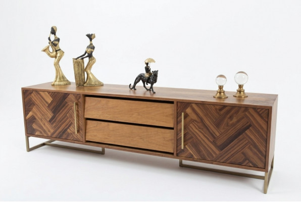 Braun TV-standaard RTV dressoir Woonkamermeubels Modern Luxe Nieuw