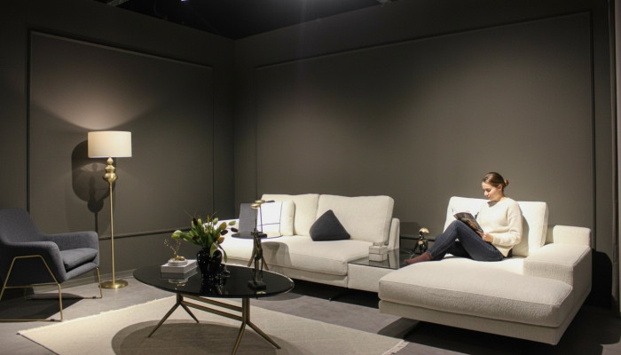 Ontwerp woonkamer compleet 3-delige textielbankstel moderne salontafel