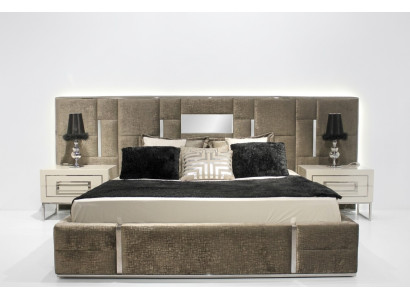 Luxe slaapkamermeubels Compleet meubilair 3-dlg Tweepersoonsbed 2x nachtkastjes